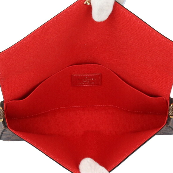 LOUIS VUITTON Brown Damier Canvas Pochette Shoulder Bag - Picture 6 of 7